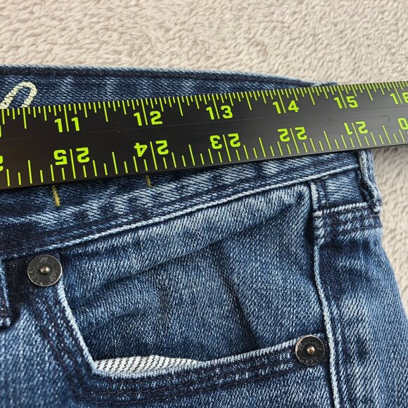 Madewell Womens Jeans 26x34 Blue Denim Stretch Slim Straight Leg Classic Casual - Picture 5 of 14